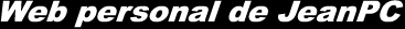 Web personal de JeanPC